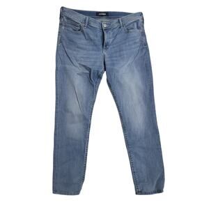 Express Light Wash Stretch + Mid Rise Legging Jeans - Sz 16L